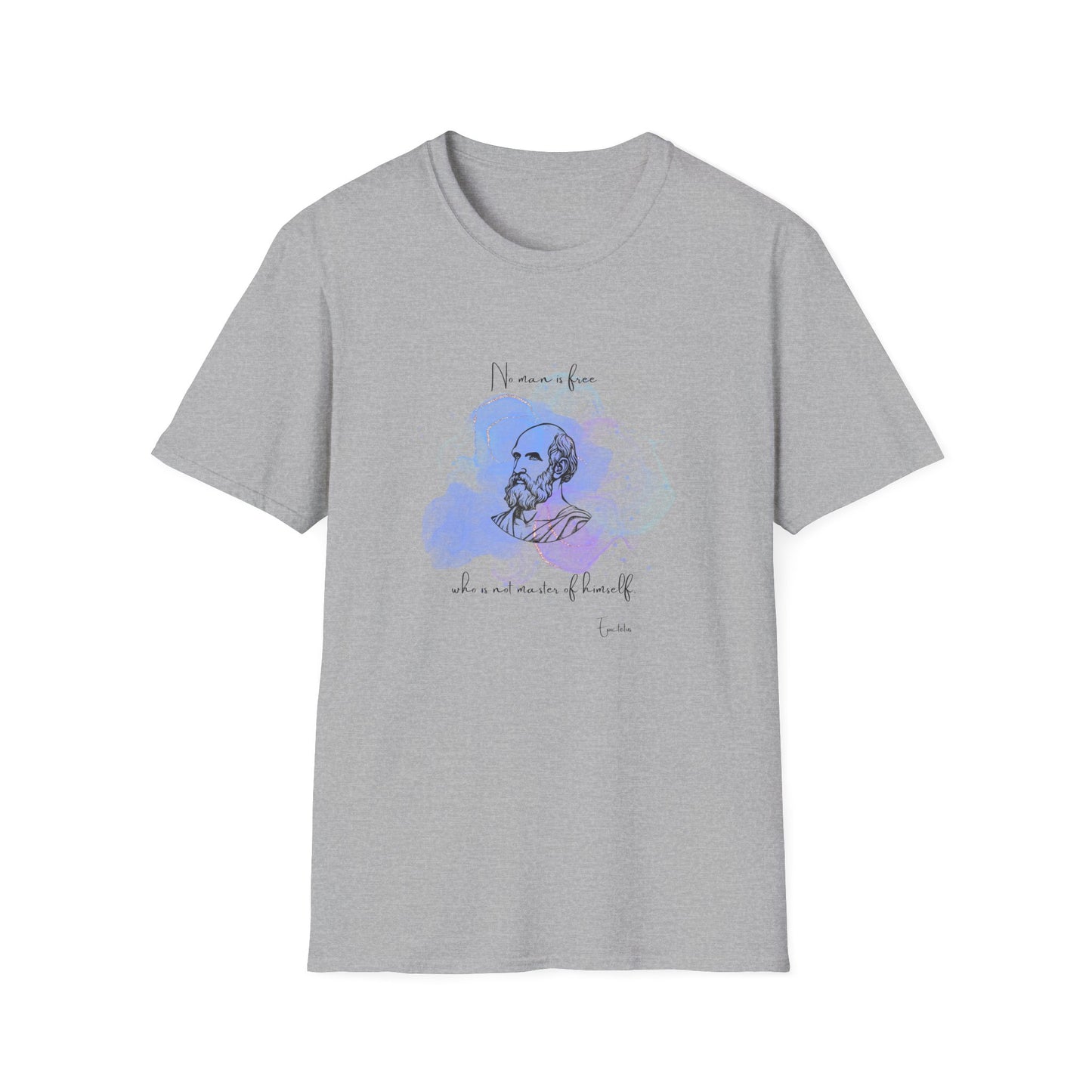 "No man is free". Epictetus. (B) Zifitaka T-shirts. (AU)