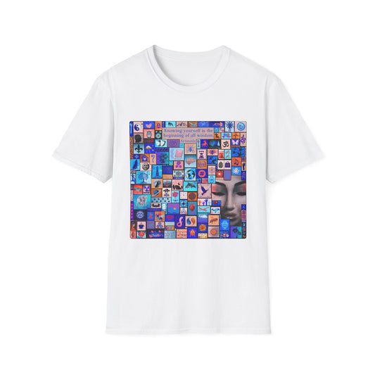 "Knowing yourself." Aristotle. Zifitaka T-shirts. (AU)